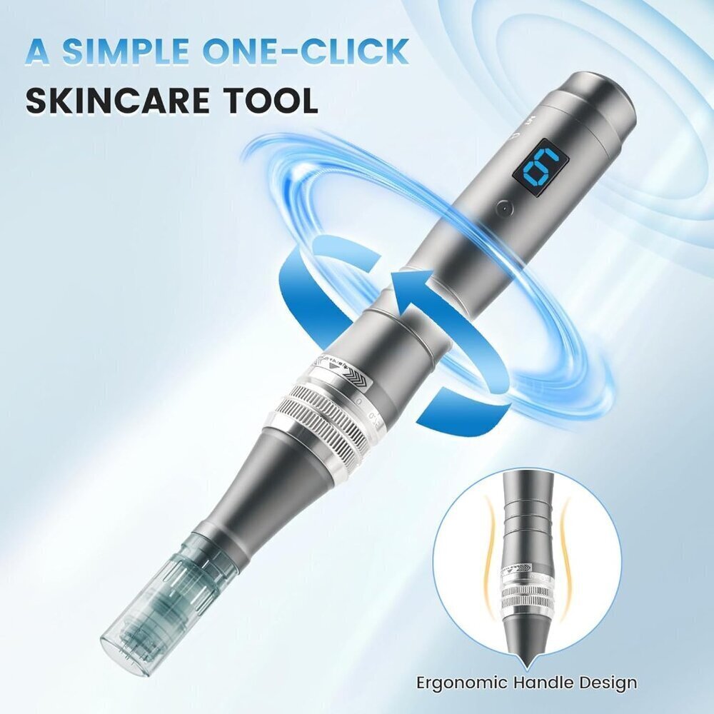 Compact 0.25mm Derma Roller - Efficient Skin Rejuvenation Tool for Travelers - Picture 3 of 6
